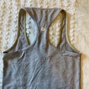 Lululemon heathered grey tank top